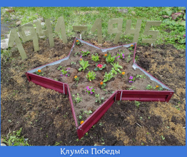 Клумба  Победы